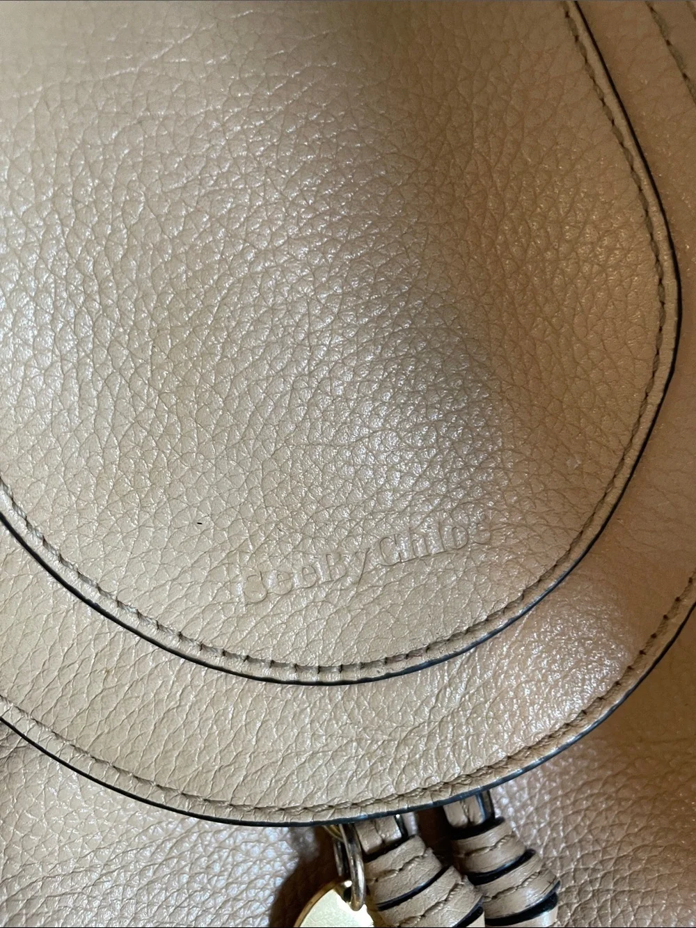 PERFECT for Fall!🎉See By Chloe Caramel Tan Leather Tassel Mini Backpack